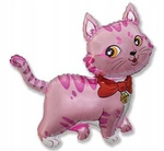 Balon foliowy Kotek różowy na urodziny ZWIERZĄTKA