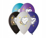 Balony Kosmos Rakieta Space 33cm na urodziny 5szt