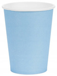 Kubeczki Papierowe Jasny Niebieski na Urodziny Roczek Komunię 250ml 6szt