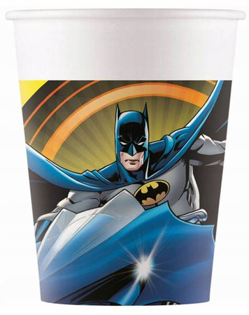 Kubeczki BATMAN papierowe 200ml 8szt na urodziny