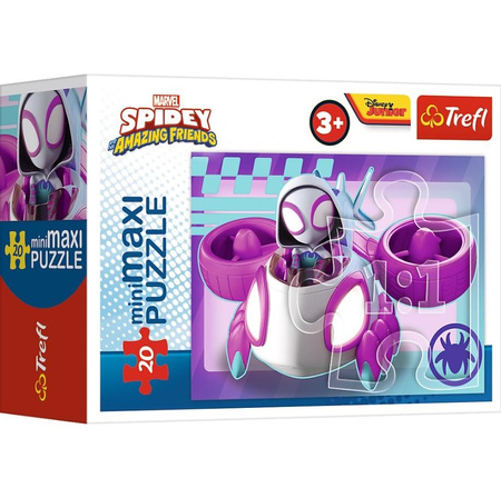 Puzzle MINI MAXI Niesamowity SPIDEY GWEN PREZENT układanka 20 el TREFL 3+