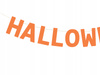 Duży Baner HALLOWEEN Pomarańczowy Napis Girlanda Ozdoba Dekoracja 14x250cm