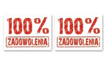 Naklejki 100% ZADOWOLENIA pod buty dla męża i żony