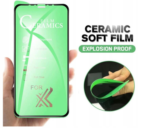 Folia Ceramiczna Ochronna Szkło Hybrydowe Cały Ekran Apple iPhone 15 Plus