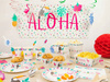 Talerzyki papierowe Aloha Hawajskie na Urodziny Roczek Party 18cm 6szt
