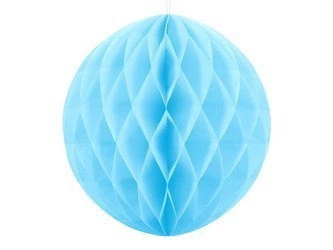 Kula bibułowa BŁĘKITNA 30cm na Urodziny Wesele 1sz