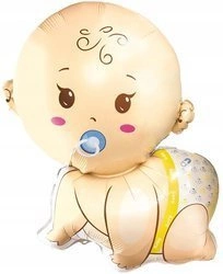 Balon foliowy BOBAS CHŁOPIEC na urodziny 77x65cm