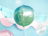 Balon foliowy Kula ombre, niebiesko-zielony 35cm