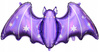 Balon foliowy Nietoperz Fioletowy Dekoracja na Urodziny Halloween 119x51cm