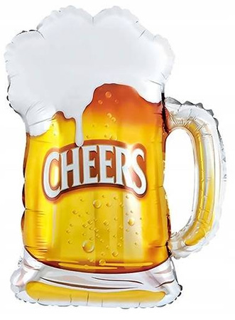 Balon foliowy KUFEL PIWA urodziny CHEERS 50x64cm