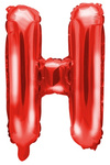 Balon CZERWONY foliowy Litera H alfabet napis na ślub urodziny roczek 40cm