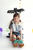 Duży Balon foliowy Nietoperz Czarny Dekoracja na Urodziny Halloween 40x13cm