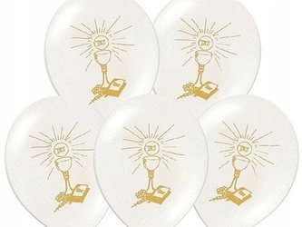 Balony Komunijne 30cm na Pierwszą Komunię 5szt.