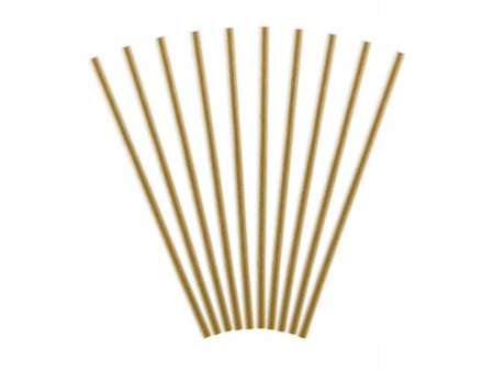 Słomki KRAFT ECO na roczek urodziny 10szt 19,5cm