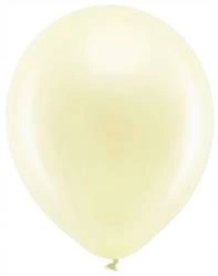 Balony Rainbow KREMOWE 30cm metalizowane 10szt
