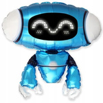 Balon foliowy Robot Blue Niebieski Robocik na urodziny roczek party 35cm