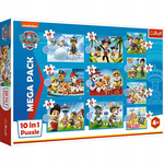 Puzzle PSI PATROL SKYE MARSHALL CHASE RUBBLE układanka 10w1 PREZENT TREFL