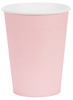 Kubeczki Papierowe Różowe na Urodziny Roczek Komunię Light Pink 250ml 6szt