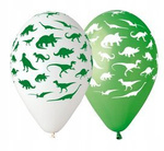 Balony Premium DINOZAURY na Urodziny 30cm 5szt