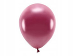 Balony ECO 30cm metaliczne BORDO 10szt na urodziny