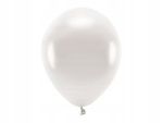 Balony ECO 30cm metaliczne PERŁOWY 10szt urodziny