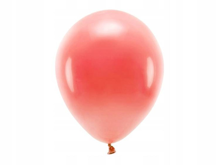 Balony ECO 30cm pastelowe KORALOWY 10szt urodziny