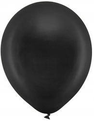 Balony Rainbow CZARNE 30cm metalizowane 10szt