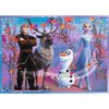 Puzzle KRAINA LODU Podróż w nieznane FROZEN ELZA ANNA OLAF 4w1 TREFL 4+