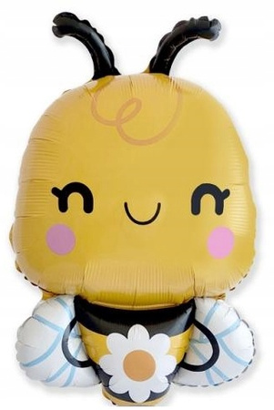 Balon foliowy Uśmiechnięta Pszczółka urodziny roczek party Zwierzątka 35cm