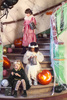 Torebka Czarna Nietoperze na Prezenty Ozdobna Urodziny Halloween 14x18x8cm