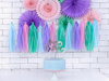 TOPPER na tort HAPPY BIRTHDAY SREBRNY 22cm ROCZEK