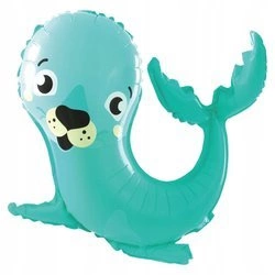 Balon foliowy FOKA na urodziny 45x63cm ZWIERZĄTKA