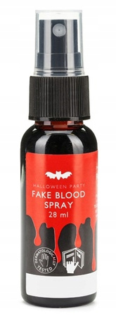 Sztuczna Czerwona Krew w Sprayu Dekoracja Make Up Urodziny Halloween 28ml