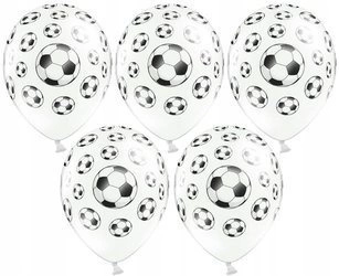 Balony PIŁKI NOŻNE na urodziny party roczek 5szt
