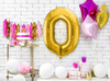 Balon ZŁOTY foliowy CYFRA 0 na urodziny jubileusz rocznicę imprezę 100cm