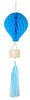 Duża Dekoracja bibułowa Balon honeycomb Niebieski Baby Shower Roczek 90cm