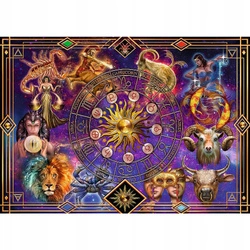 Puzzle SPIRALNE Znaki Zodiaku ASTROLOGIA układanka 1040el PREZENT TREFL 12+