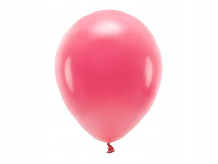 Balony ECO 30cm pastelowe JASNY CZERWONY 10szt