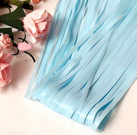 Kurtyna pastelowa NIEBIESKA 100x200cm na urodziny