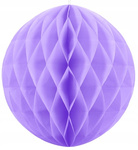 Kula bibułowa Honeycomb Liliowa Dekoracja Wisząca na Urodziny Wesele 40cm