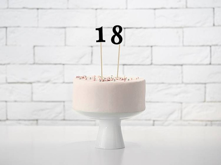 TOPPER Numerki na tort numeracja stołów cyfry 26cm