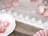 Bieżnik Koronka Złamana Biel na Stół Wesele Ślub Komunię Chrzest 0,45x9m