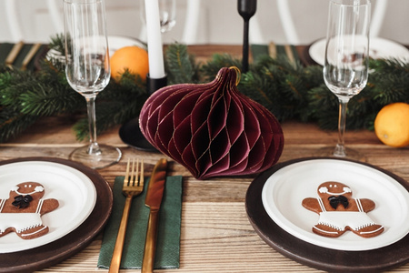 Zawieszka Owal Bordowa Bombka wisząca Papierowa honeycomb na Choinkę 18x15