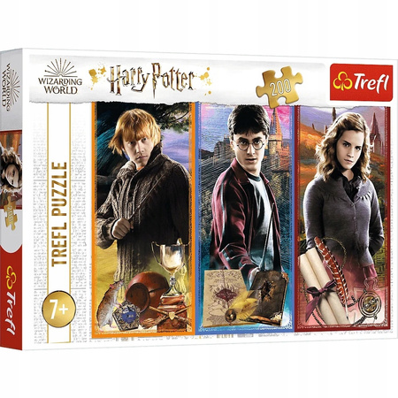 Puzzle HARRY POTTER HERMIONA RON układanka 200el PREZENT dla dzieci TREFL