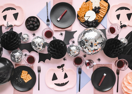 Czarny Nietoperz Honeycomb Dekoracja Wisząca na Urodziny Halloween 45x17cm