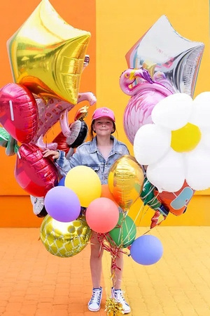 Balon Złoty foliowy Gwiazdka na Ślub Urodziny Wesele Chrzest Komunię 70cm