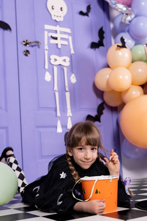 Duża Dekoracja Wisząca Szkielet Biały Girlanda Ozdoba na Halloween 110cm