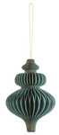 Zawieszka Sopelek Butelkowa Zieleń Bombka Papierowa honeycomb na Choinkę