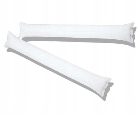 Dmuchane BIAŁE pałeczki Kibica Bang Bang 60cm 2szt