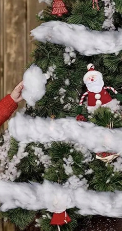 SZTUCZNY ŚNIEG puch na Święta GWIAZDKĘ do dekorowania BOŻE NARODZENIE dużo